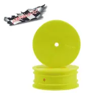 Team Losi Racing 12mm Hex Front 1/10 Buggy Wheels (2) (22 3.0) (Yellow) TLR43010