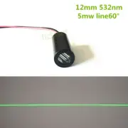 Class IIIA 532nm 5mw 60 Degree Line Laser Module 532nm Green Laser