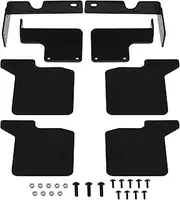 Create idea 1 Set RC Car Fender RC Car Mudguard Kit RC Crawler Mudguard Installation Kit Front Rear Rubber Fender Set Compatible with TRX-4 Defender 1/10 RC Crawler