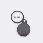 50/60Mm Mini Magnifying Glass 6/8X Folded Leather Case Portable Handheld Read Ne