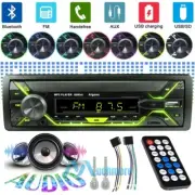 1 Din Car Radio Stereo MP3 Player Bluetooth In-Dash AUX TF FM Power 60W Speaker