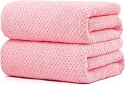 [Breteil] Bath Towels 2 Ultra Soft Packs Set of Large Absorbent Beach Towels, Fast Drying Microfiber Towel for Bath, Hotel, Home, Pool, Gym