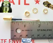 1 x Mini 2" RG178 PCI IPX U.FL to RP-SMA Antenna WiFi Pigtail RF Cable USA
