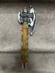 BATTLEMAGE BREWING DRAGONSLAYER BATTLE AXE Draft beer tap handle. CALIFORNIA