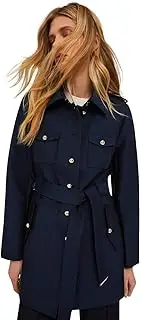 [Motivi] Spring Summer 25 Single Breasted Trench Coat, blue, 42