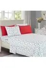 Elegant Comfort Holiday Printed (6 Piece) Sheet Set,Pickup Tree.