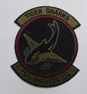 Patch A-10 THUNDERBOLT II, 75 Fighter SQ, Tiger Sharks