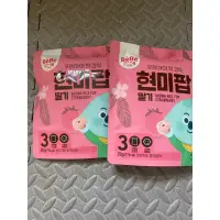 在飛比找蝦皮購物優惠-韓國bebedang寶寶糙￼米草莓脆米果