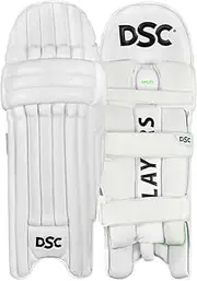 DSC Split 22 Batting Legguard, Model 2023 ,Mens, Right Hand| Material: PU Facing | for Intermediate-Advanced | Lightweight HDF | Breathable Mesh Bolsters | Extended Side Wing for Protection