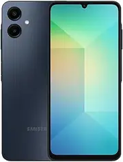 [Samsung] Galaxy A06 4G LTE (128GB + 4GB) Latin Version SM-A065M/DS (Tmobile Metro Mint & Global) 6.7" Dual Sim 50MP Dual Cam + (Wall 25W Dual Port Bundle) (Black SM-A065M/DS Model)