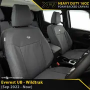 Ford Next-Gen Everest UB - Wildtrak - XP7 Heavy-Duty Canvas 2x Front Row Seat Covers (Made To Order)