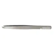 Cedrus Eyebrow Stainless Steel Slanted Tip Tweezer with Comb Hair Removal