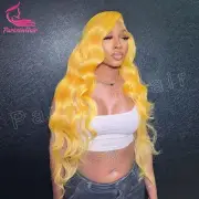 New Yellow 13x4 13x6 Lace Frontal Wig Brazilian 613 Colored Human Hair T Part
