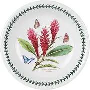 Portmeirion Exotic Botanic Garden 8.5" Pasta Bowl | Set of 6 | Assorted Motifs | Fine Earthenware | Dishwasher, Microwave, Freezer, and Oven Safe | Made in England