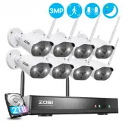 3MP Wireless Security Camera SystemTwo Way Audio WiFi Video Surveillance Cameras