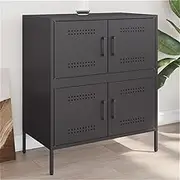 Sideboard Black 68x39x79 cm Steel Dining Buffet