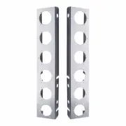 United Pacific 30060 Light Bar Bracket Stainless, Front, With Six 2" Light