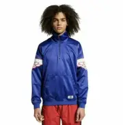 Jordan Wing Classic Mens 1/4 Zip Jacket Size M Royal Blue-University AO0406-455