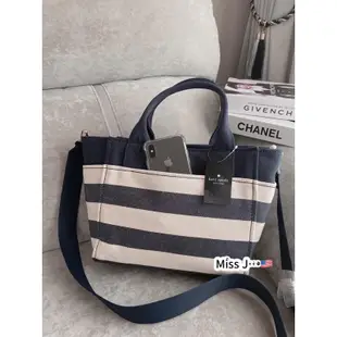 美國代購 🇺🇸 Kate Spade 🇺🇸 KS 帆布 托特包 媽媽包 側背包