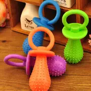 3 Pc Random Color Rubber Pacifier Puppy Dog Chewing Molar Play Toy Pet Supplies