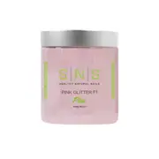 SNS Nail Dip Dipping Powder Natural PINK GLITTER F1 16oz 448g