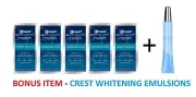 Crest 3D Whitestrips Express AUTHENTIC 100% 10 strips 5 treatments + BONUS ITEM
