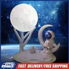 Astronaut Moon Night Light Rechargeable Spaceman Ornaments Stepless Dimming