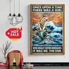 Once upon a time a girl loved Mermaid poster