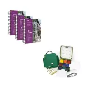 Funto Watercolor Pad & Mini Watercolor Set Bundle，5.5x8.5 3-Pack 90-Sheet