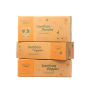 Cuddlies Bamboo Eco Nappies 6-10kg Crawler Size 3 Medium Bundle 3 X 38 Pack