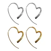 Delicate Heart Dangle Earrings Ear Pendant Fashion Dangle Earrings Ear Jewelry