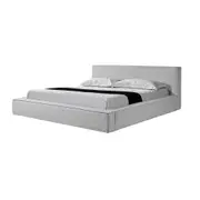 Castillo King Sized Bed Frame - Pepper Boucle