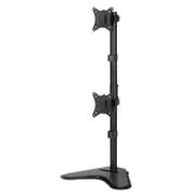 Artiss Dual Mount Vertical Monitor Arm Stand - Black