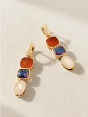 [Marla Aaron] Marla Aaron - 18-karat Gold Multi-stone Earrings - One size One size Gold