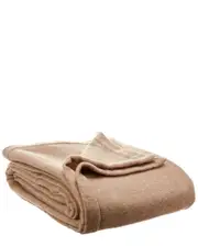 Mlange Home Self Hem Merino Wool Blanket