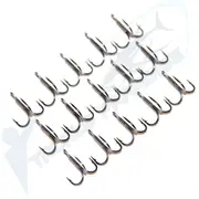 15x Bream Treble Fishing Hooks - Chemically Sharpened