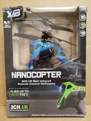 X/B Blue Nanocopter Predator 2CH I/R Mini Infrared Remote Control Copter NEW