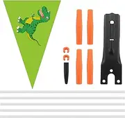 Safety Flag - Flagpole Flag for Kids Safety - Adjustable Height Trailer Flag for Enhanced Visibility, Outdoor Flags for Safety