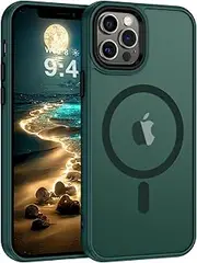 ROUMAYMAY Magnetic Case for iPhone 11 Pro Max Case, [Compatible with MagSafe] Military Grade Protective Slim Translucent Matte Skin Smooth Phone Case for iPhone 11 Pro Max Cover, Green