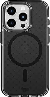Tech21 Evo Check Case with MagSafe for iPhone 15 Pro, Smokey/Black