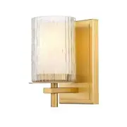 Z-Lite Grayson 4.75 in. 1-Light Modern Gold Wall Sconce Vanity Light