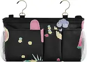 Amooorous Bedside Caddies Hanging Organizer Bag With Pockets for Bed Rails Cartoon Popsicle Pineapple Watermelon