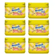 919497 6 x 300G TUB NESTLE NESQUIK STRAWBERRY FLAVOUR MILK POWDER MILKSHAKE MIX