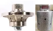 3/4" Diamond Demi Bullnose router bit 3 1/2" zero tolerance grinding drum stone