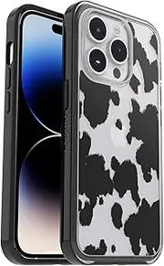 OtterBox Symmetry Series Shockproof and Drop Proof Mobile Phone Protective Thin Case for iPhone 14 Pro, Cow Print