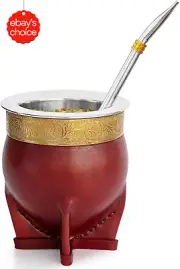304 Stainless Steel Yerba Mate Cup with Straw Cleaning Brush Tea Gourd Set