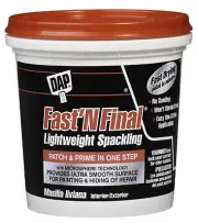 12 Pack 1/2-Pint Superior Lightweight Formula Spackling 7079812140