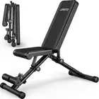 Adjustable Weight Bench Foldable 700LB Strength Training Bench Press with Fast A