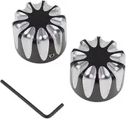 HDBUBALUS Motorcycle Front Axle Nut Cover Bolt Fit for Harley Touring Softail Sportster XL 1200 883 V-Rod 2008-2014 2015 2016