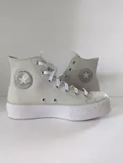 Converse Chuck Taylor All Star Lift High-top Platform Faux Leather Light Bone
